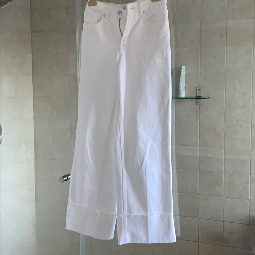 Zara Trf high waisted wide leg jean